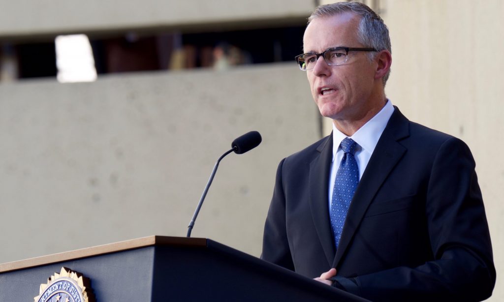 Sessions fires Deputy FBI Director Andrew McCabe
