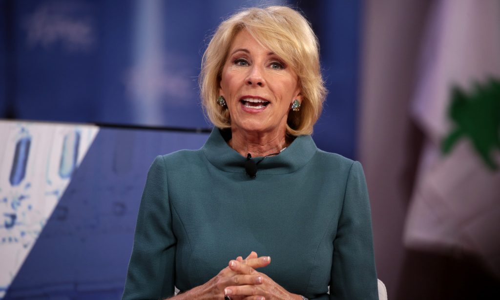 DeVos: School districts can use federal money to arm administrators, teachers