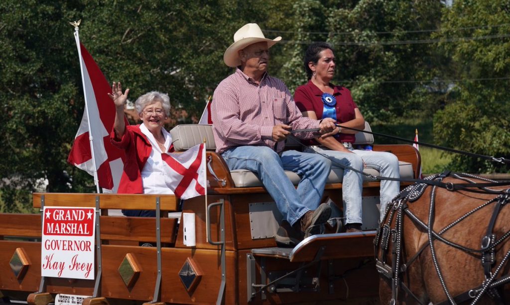 Governor Ivey grand marshalls Winfield Mule Day Festival