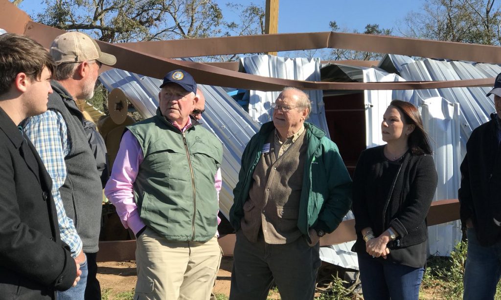 Sonny Perdue visits Houston County farms impacted by Hurricane Michael