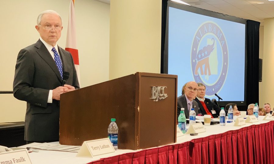 Jeff Sessions addresses Alabama Republican Party Executive Committee