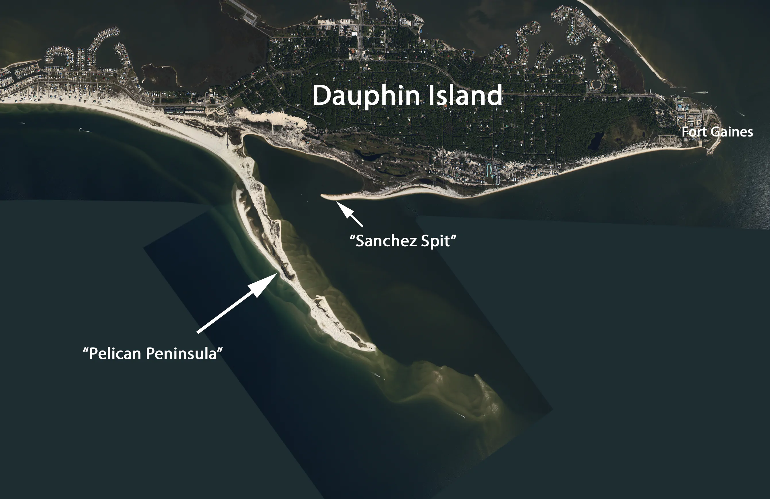 Dauphin Island Campground Map