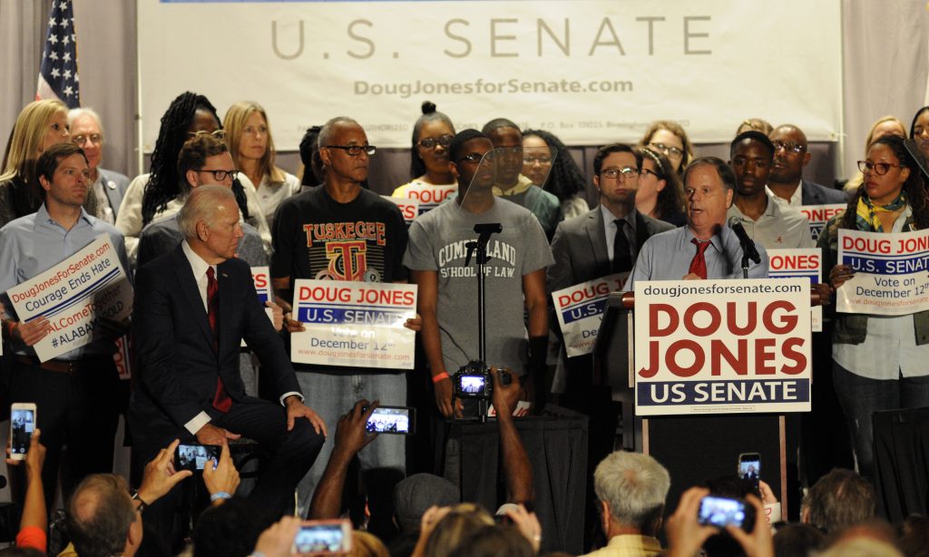 Biden urges Democrats to support Doug Jones