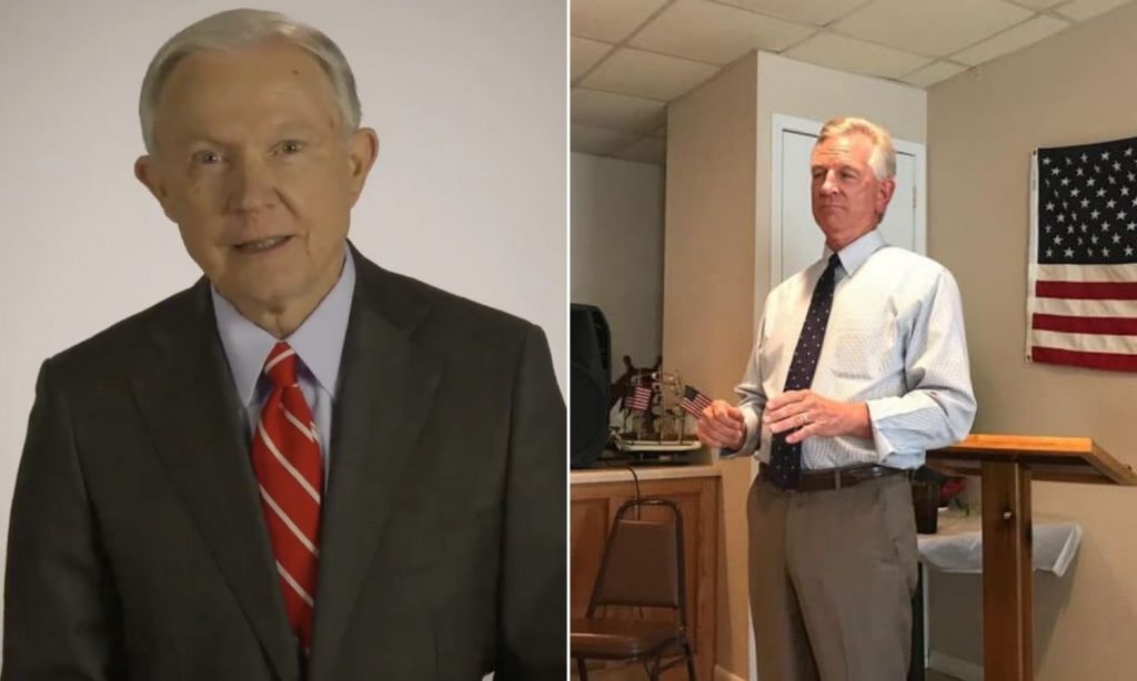 Tuberville, Sessions campaign together