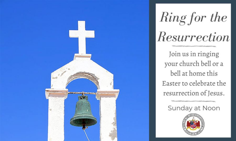 Lt. Gov. Ainsworth calls on churches, citizens to ring bells on Easter Sunday