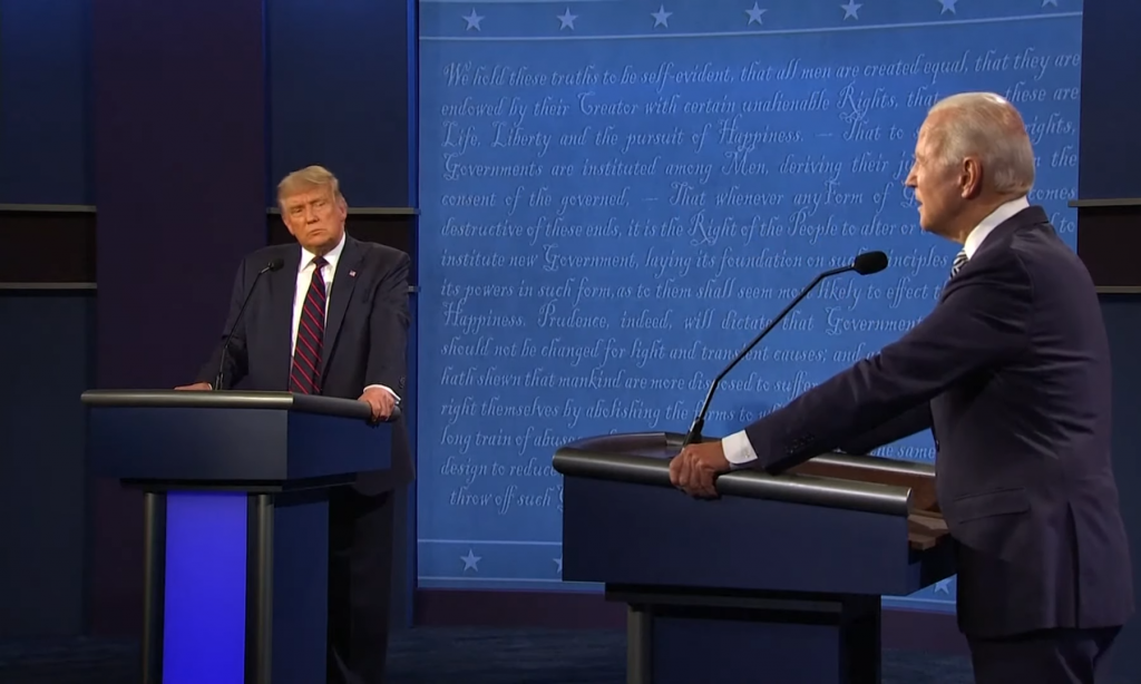 The first presidential debate was held Tuesday