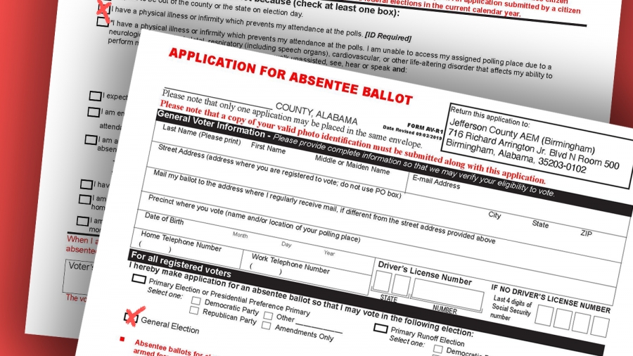 Alabamians request more than 101,000 absentee ballots with 30 days left to apply