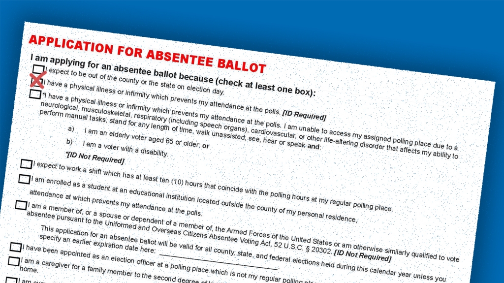 Deadline to file for absentee ballot extended to seven days before elections