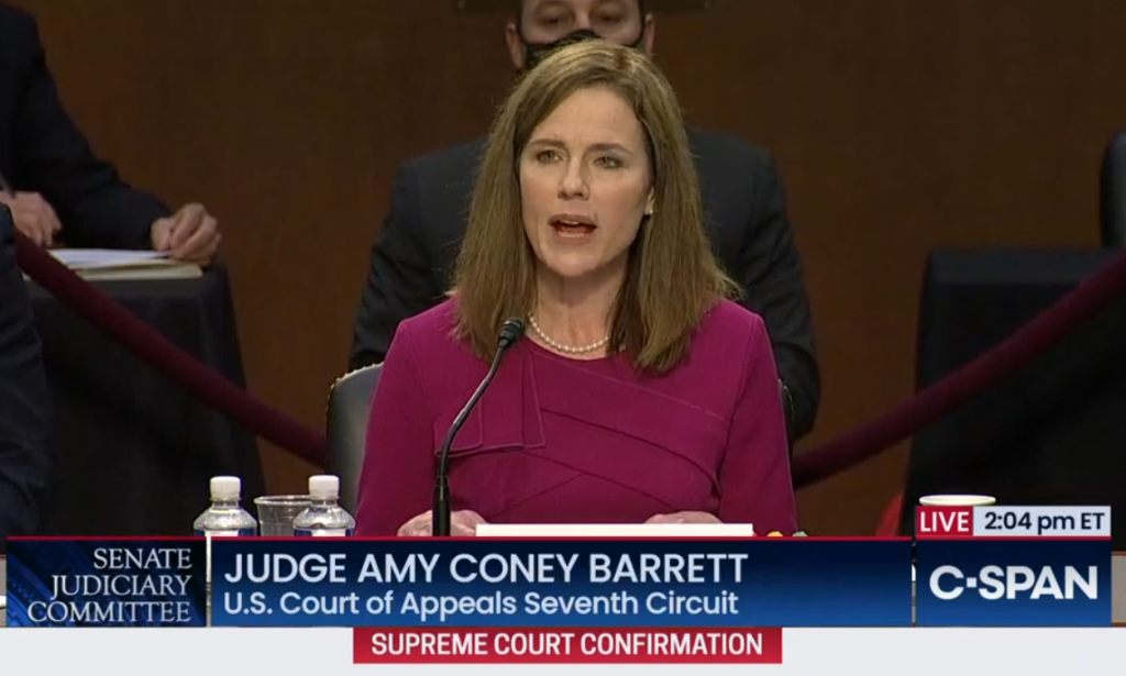 Vote on Amy Coney Barrett confirmation could come as early as today