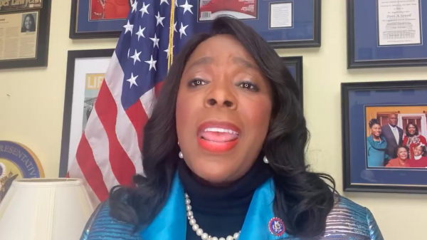 Congresswoman Terri Sewell, D-Alabama, speaks in a video addressing the Electoral College certification and the attack on the U.S. Capitol. (VIA TWITTER)