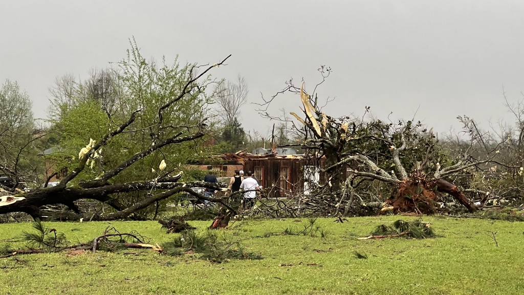 Tornados sweep through Central Alabama, leaving at least 5 dead