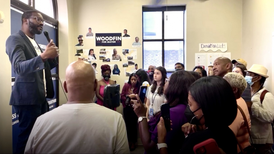 Randall Woodfin holds re-election open house, announces key staff hires