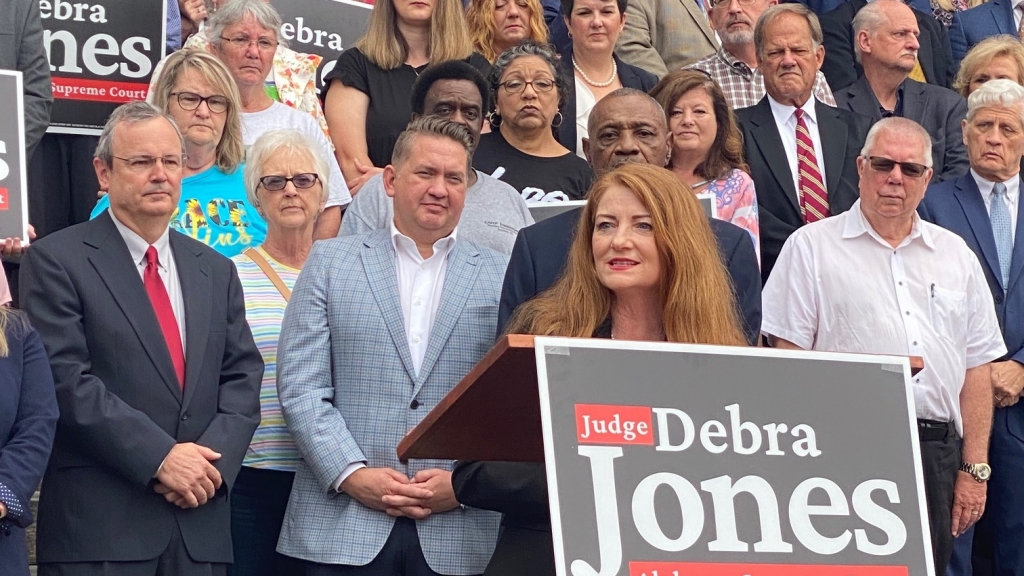 Debra Jones holds formal campaign announcement event in Anniston