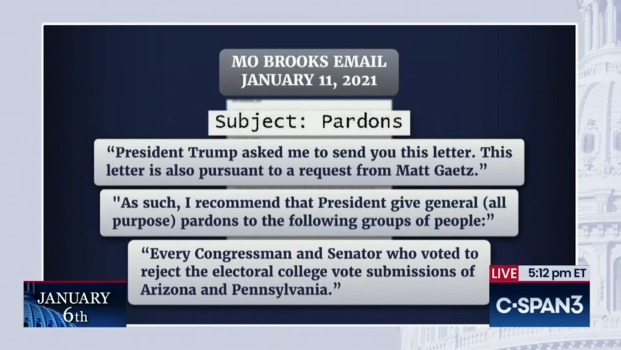 Mo Brooks asked Trump for blanket pardon, considering testifying before Jan. 6 committee