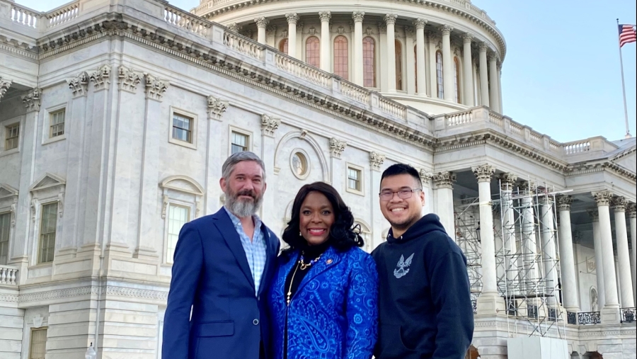 Rep. Sewell meets with Alex Drueke and Andy Huynh
