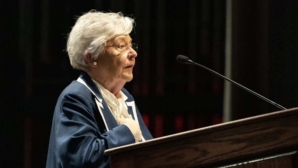 Gov. Kay Ivey is sending troops to the U.S.-Mexico border