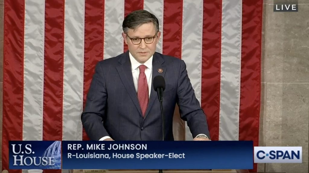 Mike Johnson elected 56th speaker of the House, ending standstill