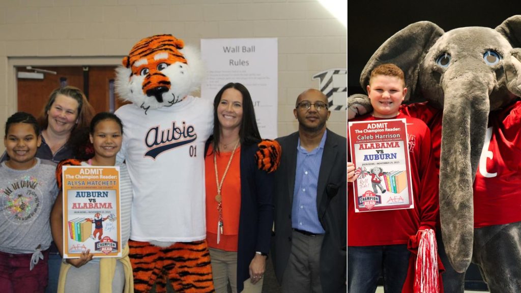 AEA announces Team Alabama, Team Auburn “Be a Champion and Read” winners