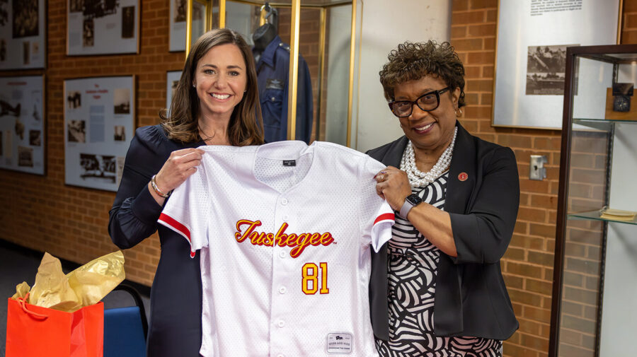 Sen. Britt celebrates Tuskegee’s new flight school, backed by $6.7 million grant